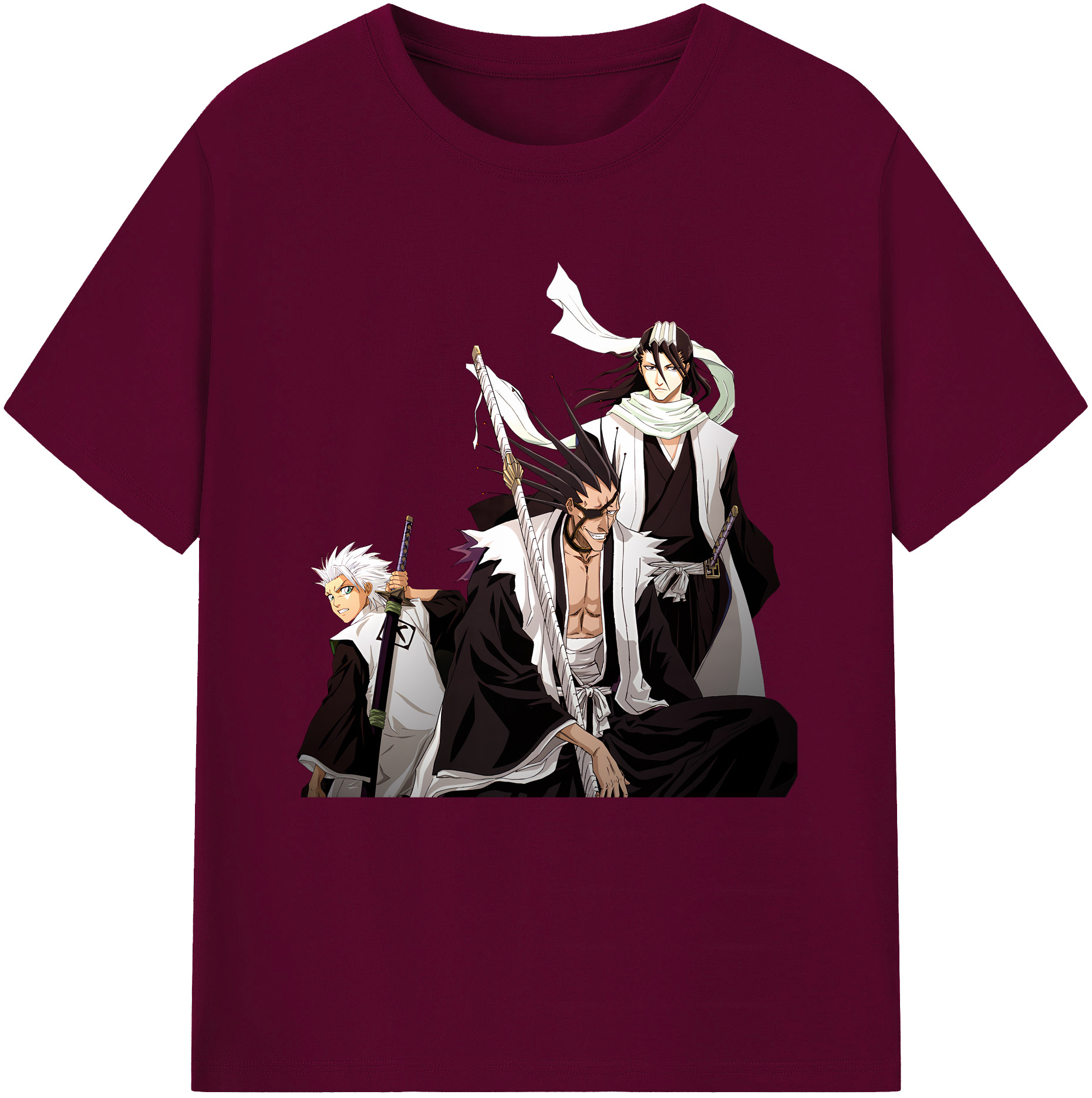 （画像用） ブリーチ ざらき けんぱち BLEACH Zaraki Kenpachi レディースカジュアルプリントTシャツ（綿100％）